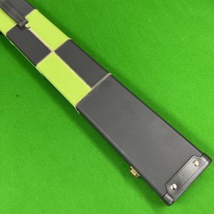 Cuephoria 3/4 Wide 3-Lane Snooker Pool Cue Case – Green & Black