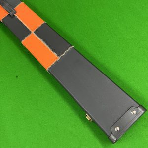Cuephoria 3/4 Wide 3-Lane Snooker Pool Cue Case – Orange & Black